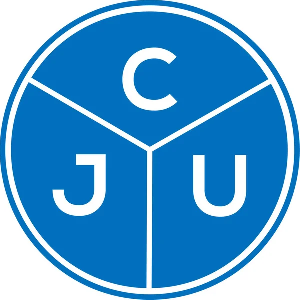 Cju Letter Logo Design Cju Monogram Initials Letter Logo Concept — Stock Vector