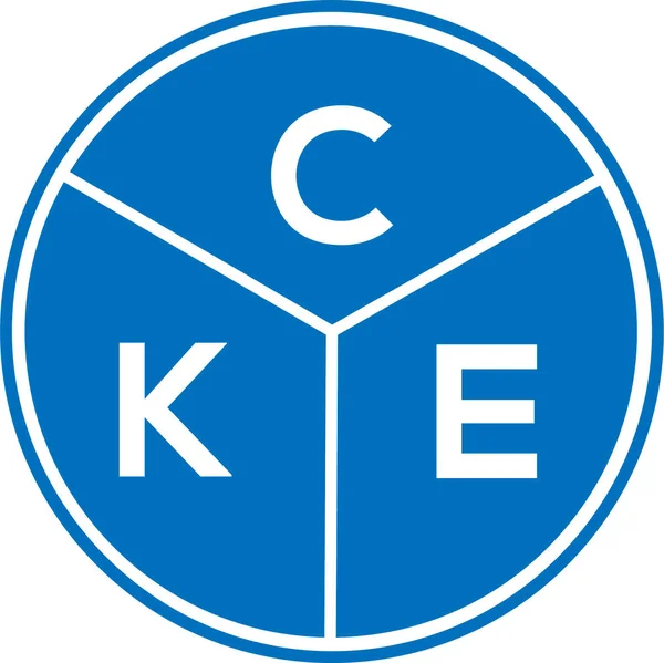 Design Del Logo Della Lettera Cke Cke Monogramma Iniziali Lettera — Vettoriale Stock