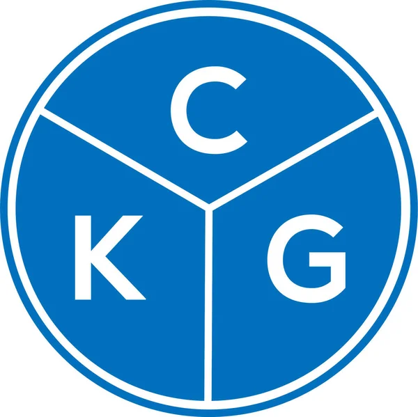Diseño Del Logotipo Letra Ckg Ckg Monograma Iniciales Letra Logo — Vector de stock