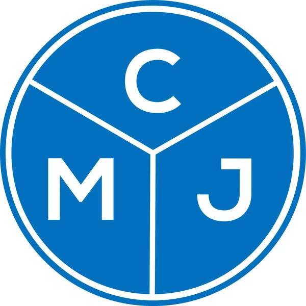 Cmj Lettre Logo Design Cmj Monogramme Initiales Lettre Logo Concept — Image vectorielle