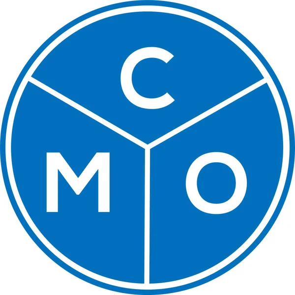 CMO harf logosu tasarımı. CMO monogram harflerin baş harfleri logo konsepti. Beyaz arkaplanda CMO harf tasarımı.