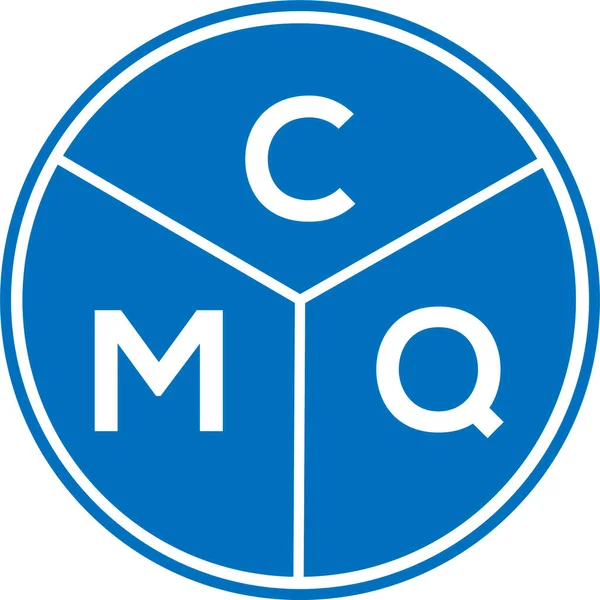 CMQ harf logosu tasarımı. CMQ monogram harflerin baş harfleri logo kavramı. Beyaz arkaplanda CMQ harf tasarımı.