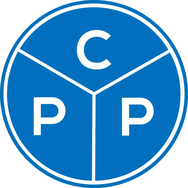 Cpp Betűlogó Tervezés Cpp Monogram Kezdőbetűk Logó Koncepció Cpp Betűtervezés — Stock Vector