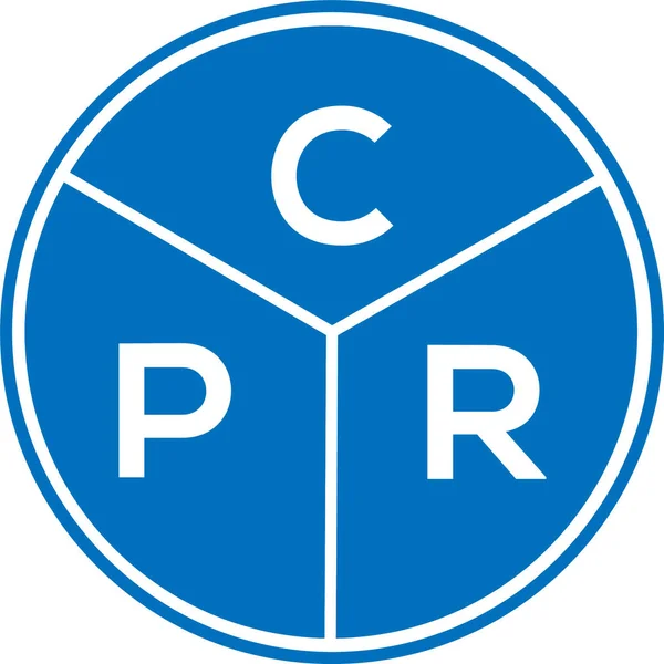 Diseño Del Logotipo Letra Cpr Rcp Monograma Iniciales Letra Logo — Archivo Imágenes Vectoriales