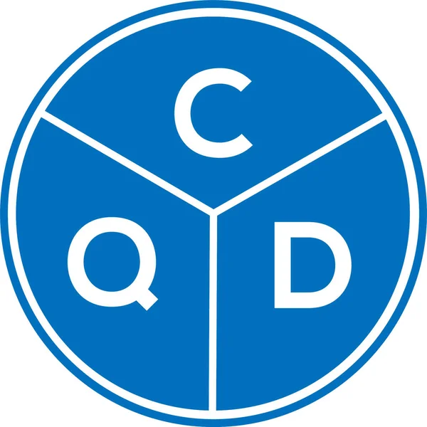 CQD harf logosu tasarımı. CQD monogram harflerin baş harfleri logo kavramı. Beyaz arkaplanda CQD harf tasarımı.