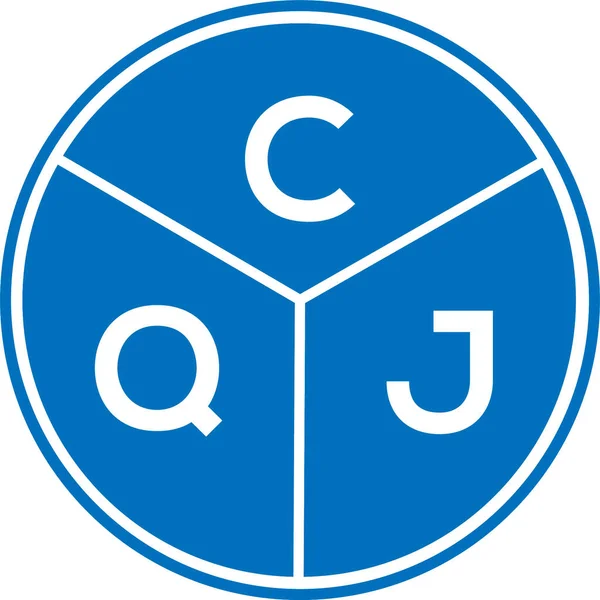 CQJ harf logosu tasarımı. CQJ başharflerin baş harfleri logo konsepti. Beyaz arkaplanda CQJ harf tasarımı.