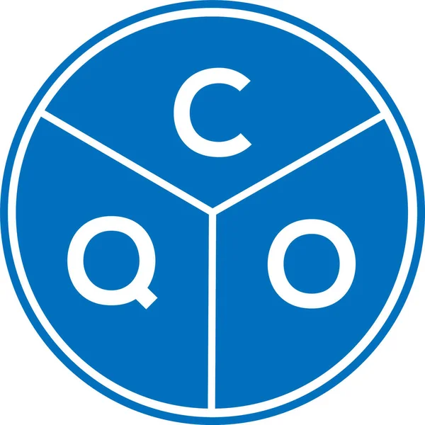 Design Del Logo Della Lettera Cqo Cqo Monogramma Iniziali Lettera — Vettoriale Stock