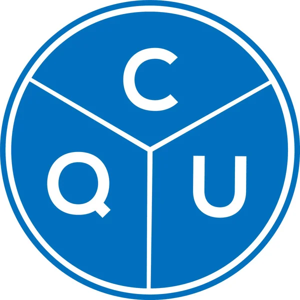 CQU harf logosu tasarımı. CQU monogram harflerin baş harfleri logo kavramı. Beyaz arkaplanda CQU harf tasarımı.