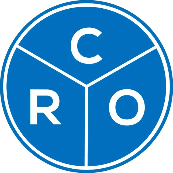 CRO harf logosu tasarımı. CRO monogram harflerin baş harfleri logo kavramı. Beyaz arka planda CRO harfi tasarımı. CRO harfi logo tasarımı. CRO monogram harflerin baş harfleri logo kavramı. Beyaz arkaplanda CRO harf tasarımı.