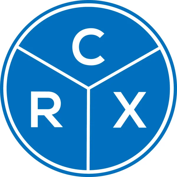 CRX harfli logo tasarımı. CRX monogram harflerin baş harfleri logo kavramı. Beyaz arkaplanda CRX harf tasarımı.
