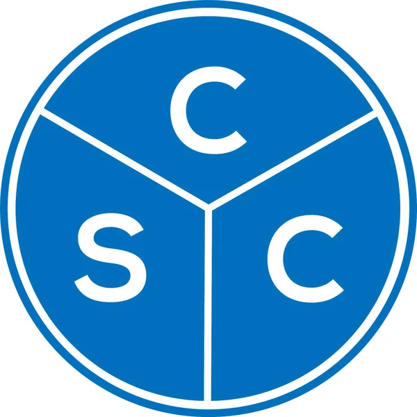 CSC harf logosu tasarımı. CSC monogram harflerin baş harfleri logo kavramı. Beyaz arkaplanda CSC harf tasarımı.