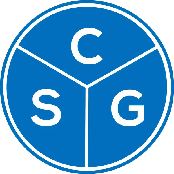 CSG harf logosu tasarımı. CSG monogram harflerin baş harfleri logo kavramı. Beyaz arkaplanda CSG harf tasarımı.