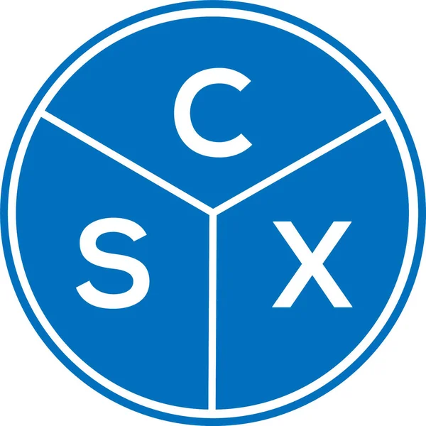 CSX harfli logo tasarımı. CSX monogram harflerin baş harfleri logo kavramı. Beyaz arkaplanda CSX harf tasarımı.