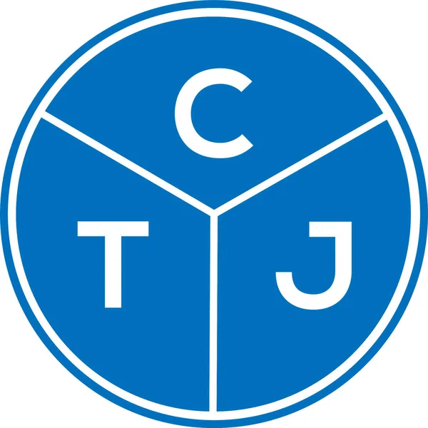 Ctj Lettre Logo Design Ctj Monogramme Initiales Lettre Logo Concept — Image vectorielle