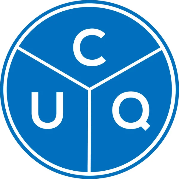 Cuq Lettera Logo Design Cuq Monogramma Iniziali Lettera Logo Concetto — Vettoriale Stock