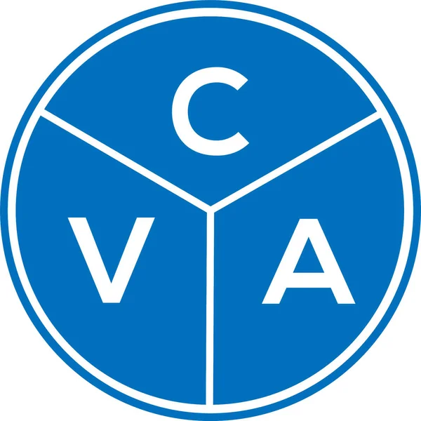 CVA harf logosu tasarımı. CVA başharflerin baş harfleri logo konsepti. Beyaz arkaplanda CVA harf tasarımı.