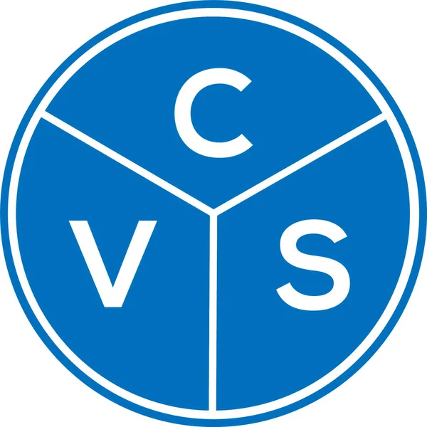 CVS harf logosu tasarımı. CVS monogram harflerin baş harfleri logo kavramı. Beyaz arkaplanda CVS harf tasarımı.