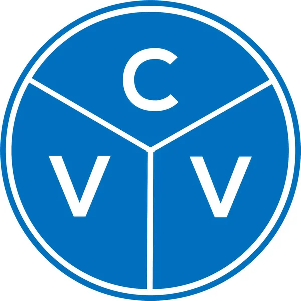 CVV harf logosu tasarımı. CVV monogram harflerin baş harfleri logo kavramı. Beyaz arkaplanda CVV harf tasarımı.