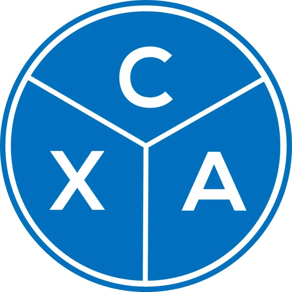 CXA mektup logosu tasarımı. CXA monogram harflerin baş harfleri logo kavramı. Beyaz arkaplanda CXA harf tasarımı.