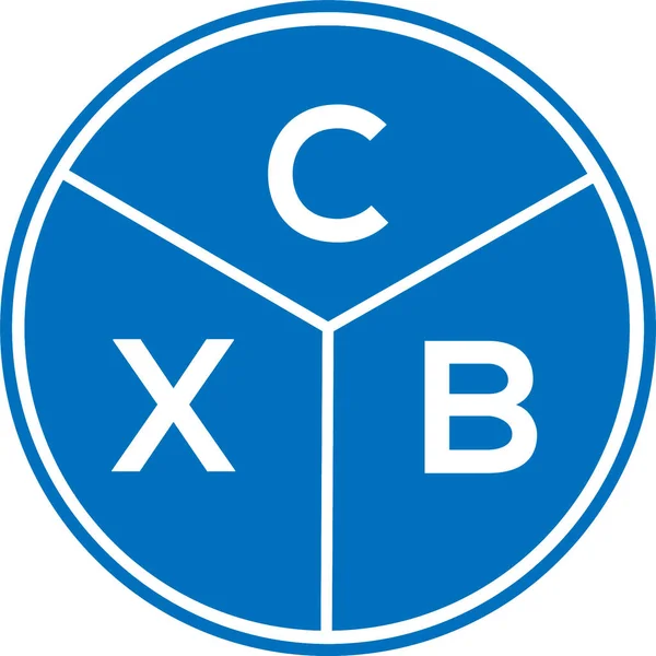 CXB harfli logo tasarımı. CXB monogram harflerin baş harfleri logo kavramı. Beyaz arkaplanda CXB harf tasarımı.