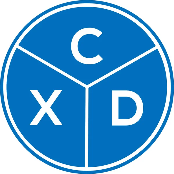 CXD harf logosu tasarımı. CXD monogram harflerin baş harfleri logo kavramı. Beyaz arkaplanda CXD harf tasarımı.