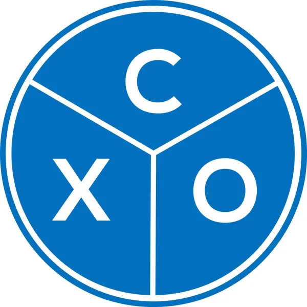 CXO harf logosu tasarımı. CXO monogram harflerin baş harfleri logo kavramı. Beyaz arkaplanda CXO harf tasarımı.