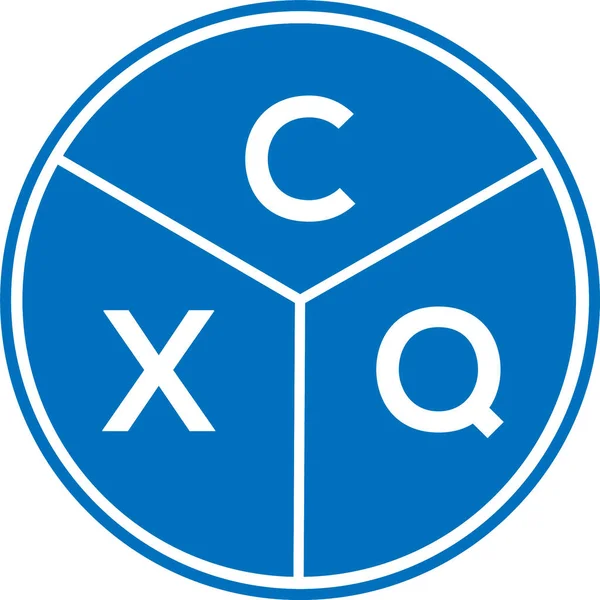 CXQ harf logosu tasarımı. CXQ monogram harflerin baş harfleri logo kavramı. Beyaz arkaplanda CXQ harf tasarımı.