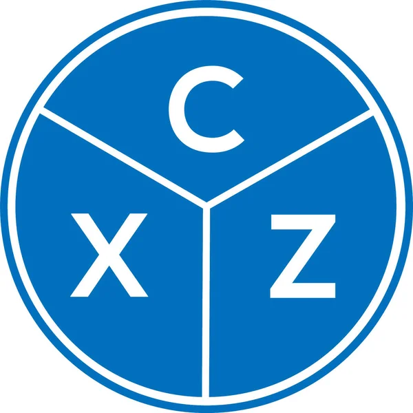 CXZ harf logosu tasarımı. CXZ monogram harflerin baş harfleri logo kavramı. Beyaz arkaplanda CXZ harf tasarımı.