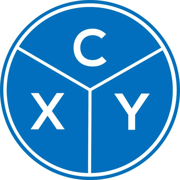 CXY harf logosu tasarımı. CXY monogram harflerin baş harfleri logo kavramı. Beyaz arkaplanda CXY harf tasarımı.