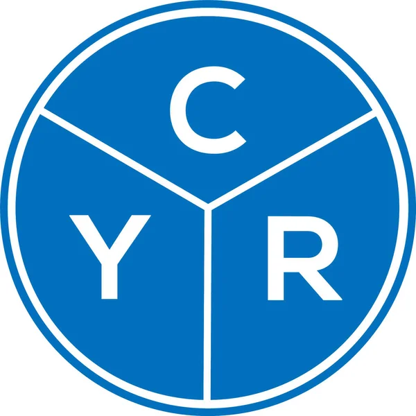 Дизайн Логотипа Cyr Концепция Логотипа Инициалами Cyr Дизайн Букв Cyr — стоковый вектор