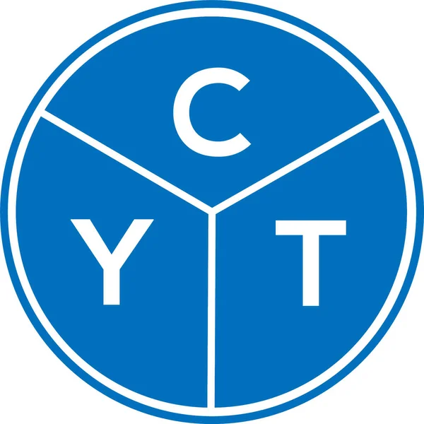 Cyt Harf Logosu Tasarımı Cyt Başharflerinin Baş Harfleri Logo Konsepti — Stok Vektör