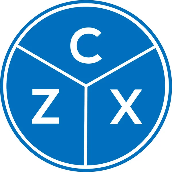 CZX harfli logo tasarımı. CZX monogram harflerin baş harfleri logo kavramı. Beyaz arkaplanda CZX harf tasarımı.