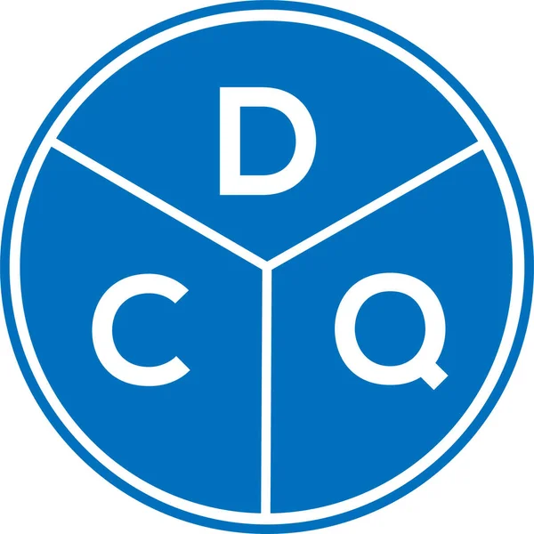 DCQ harf logosu tasarımı. DCQ monogram harflerin baş harfleri logo kavramı. Beyaz arkaplanda DCQ harf tasarımı.