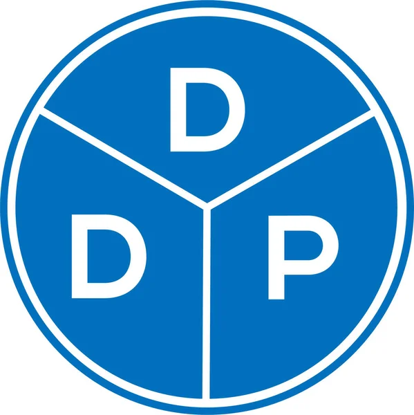 Design Logotipo Carta Ddp Ddp Monograma Iniciais Conceito Logotipo Carta — Vetor de Stock