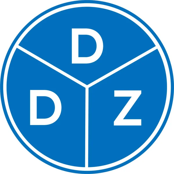 Design Logotipo Carta Ddz Ddz Monograma Iniciais Conceito Logotipo Carta — Vetor de Stock