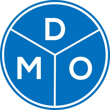 Beyaz arka planda DMO harf logosu tasarımı. DMO yaratıcı daire harfi logosu konsepti. DMO harf tasarımı. Beyaz arkaplanda DMO harfi logosu tasarımı. DMO yaratıcı daire harfi logosu konsepti. DMO harf tasarımı.