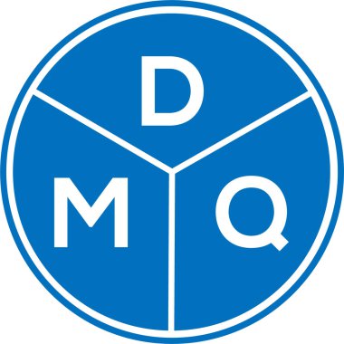 Beyaz arka planda DMQ harfi logo tasarımı. DMQ yaratıcı daire harfi logosu konsepti. DMQ harf tasarımı. Beyaz arkaplanda DMQ harfi logo tasarımı. DMQ yaratıcı daire harfi logosu konsepti. DMQ harf tasarımı.