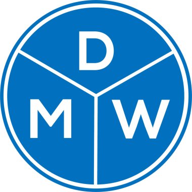 Beyaz arka planda DMW harf logosu tasarımı. DMW yaratıcı daire harf logosu konsepti. DMW harf tasarımı. Beyaz arkaplanda DMW harf logosu tasarımı. DMW yaratıcı daire harf logosu konsepti. DMW harf tasarımı.