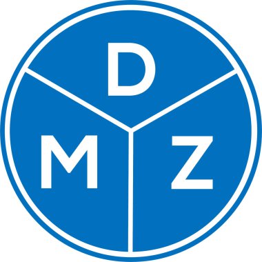 Beyaz arka planda DMZ harf logosu tasarımı. DMZ yaratıcı daire harfi logosu. DMZ harf tasarımı. Beyaz arkaplanda DMZ harf logosu tasarımı. DMZ yaratıcı daire harfi logosu. DMZ harf tasarımı.