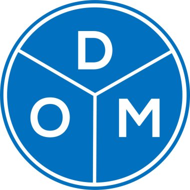 Beyaz arka planda DOM harf logosu tasarımı. DOM yaratıcı daire harfi logosu konsepti. DOM harf tasarımı. DOM harf logosu tasarımı beyaz arkaplanda. DOM yaratıcı daire harfi logosu konsepti. DOM harf tasarımı.