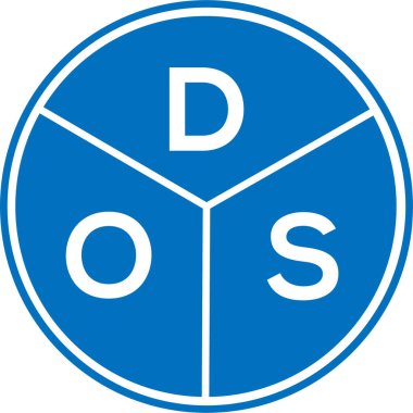 Beyaz arka planda DOS harfi logo tasarımı. DOS yaratıcı daire harf logosu konsepti. DOS harf tasarımı. DOS harfi logo tasarımı beyaz arkaplanda. DOS yaratıcı daire harf logosu konsepti. DOS harf tasarımı.