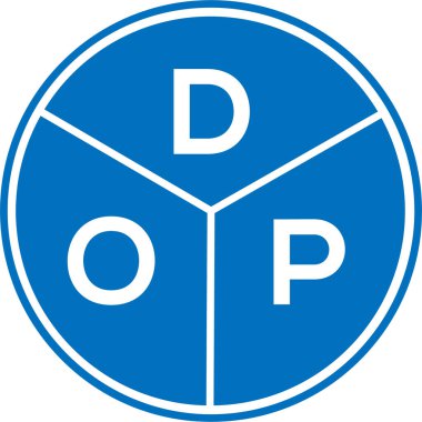 Beyaz arka planda DOP harf logosu tasarımı. DOP yaratıcı daire harfi logosu konsepti. DOP harf tasarımı. DOP harf logosu tasarımı beyaz arkaplanda. DOP yaratıcı daire harfi logosu konsepti. DOP harf tasarımı.