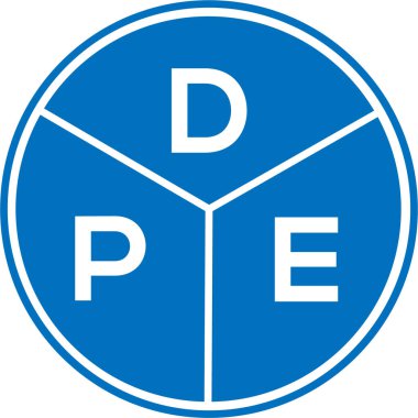 Beyaz arka planda DPE harf logosu tasarımı. DPE yaratıcı daire harfi logosu konsepti. DPE harf tasarımı. Beyaz arka planda DPE harf logosu tasarımı. DPE yaratıcı daire harfi logosu konsepti. DPE harf tasarımı.
