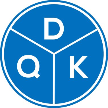 Beyaz arka planda DQK harf logosu tasarımı. DQK yaratıcı daire harfi logosu konsepti. DQK harf tasarımı. Beyaz arkaplanda DQK harf logosu tasarımı. DQK yaratıcı daire harfi logosu konsepti. DQK harf tasarımı.