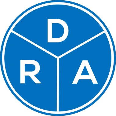 Beyaz arka planda DRA harf logosu tasarımı. DRA yaratıcı daire harf logosu konsepti. DRA mektup tasarımı. Beyaz arka planda DRA harf logosu tasarımı. DRA yaratıcı daire harf logosu konsepti. DRA harf tasarımı.