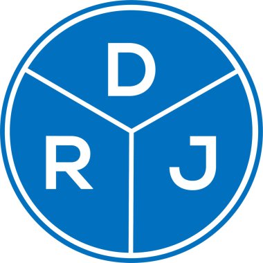 Beyaz arka planda DRJ harf logosu tasarımı. DRJ yaratıcı daire harfi logosu konsepti. DRJ harf dizaynı. Beyaz arkaplanda DRJ harfi logo tasarımı. DRJ yaratıcı daire harfi logosu konsepti. DRJ harf tasarımı.