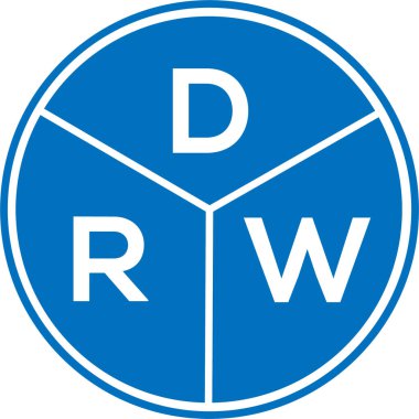 Beyaz arkaplanda DRW harf logosu tasarımı. DRW yaratıcı daire harfi logosu konsepti. DRW harf dizaynı. Beyaz arkaplanda DRW harf logosu tasarımı. DRW yaratıcı daire harfi logosu konsepti. DRW harf tasarımı.