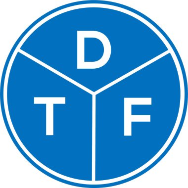 Beyaz arka planda DTF harf logosu tasarımı. DTF yaratıcı daire harfi logosu konsepti. DTF harf tasarımı. Beyaz arkaplanda DTF harf logosu tasarımı. DTF yaratıcı daire harfi logosu konsepti. DTF harf tasarımı.