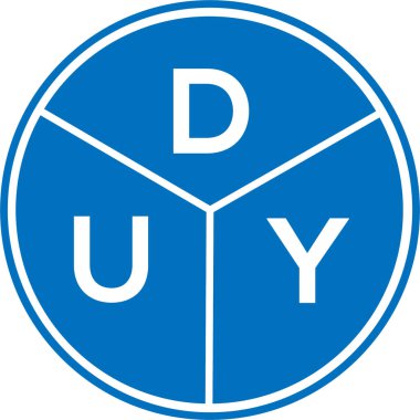 Beyaz arka planda DUY harf logosu tasarımı. DUY yaratıcı daire harf logosu konsepti. DUY harf dizaynı. DUY harf logosu tasarımı beyaz arkaplanda. DUY yaratıcı daire harf logosu konsepti. DUY harf tasarımı.