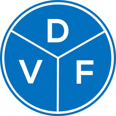 Beyaz arkaplanda DVF harf logosu tasarımı. DVF yaratıcı daire harfi logosu konsepti. DVF harf dizaynı. DVF harf logo tasarımı beyaz arkaplanda. DVF yaratıcı daire harfi logosu konsepti. DVF harf tasarımı.
